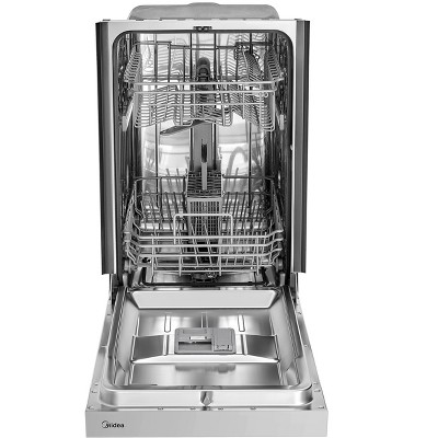 Midea Stainless Steel 18" Built-in Dishwasher with 8 Place Settings