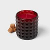 10oz Chunky Studded Ombre Glass Jar Candle Black Dhalila Molasses - Threshold™ - 3 of 4