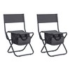 Camping Chairs Set Of 2, Folding Chairs Directors Chairs 280lbs Weight Capacity For Beaches, Backyards, Barbecues, Parties, Terraces - 4 of 4