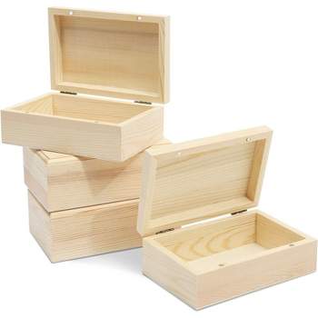 Bright Creations 11 Pieces Unfinished Small Wooden Boxes for