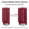 YONWAY 3 Piece Luggage Set, 100% PC Hardside Lightweight Expandable Travel Laggage, with TSA Lock & Spinner Wheels - 4 of 4