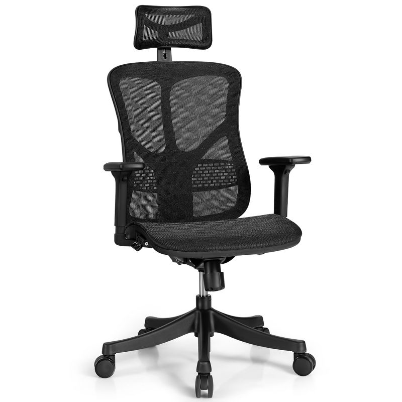 Costway Ergonomic High Back Mesh Office Chair Adjustable Swivel Computer Chair, 1 of 11