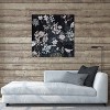 Pale Gray Botanical on Black by Miri Eshet Unframed Wall Canvas - iCanvas - 3 of 3