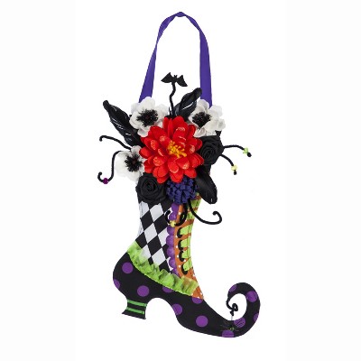 Evergreen Halloween Decorative Witch Boot Door Decor