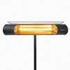 Sengoku HeatMate Weatherproof Outdoor Graphite Heater with Tripod Stand and Remote Control for Decks, Patios, and Backyard Areas, Black (2 Pack) - 3 of 4