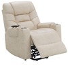 Okak Leather Accent Recliner Chair with Lift Heating and Massage Function Modern Power Motion Recliner for Living Room Reading Room - 2 of 4