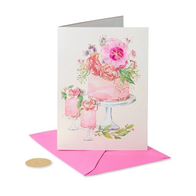 Card Birthday Floral Cake Topper - PAPYRUS