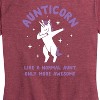 Women's - Instant Message - Aunticorn Short Sleeve Graphic T-Shirt - 2 of 4