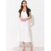 INSPIRE CHIC Women's Cap Sleeve Business Open Front Sheer Mesh Crop Bolero Shrug - 3 of 4