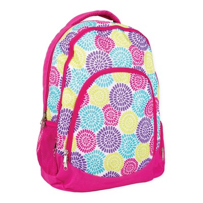 Flower Petal Burst Reinforced and Water Resistant Padded Laptop School Backpack