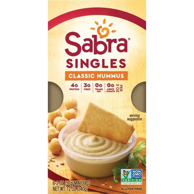 Sabra Classic Hummus Singles - 12oz/6ct