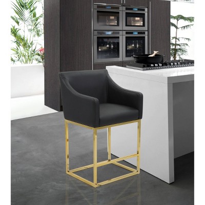 Cordele Counter Height Barstool Black - Chic Home Design