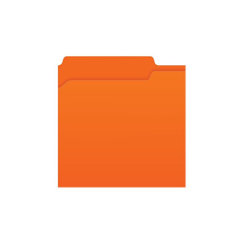 Pendaflex Colored File Folders 1/3 Cut Top Tab Legal Orange/Light Orange 100/Box 15313ORA, 4 of 8