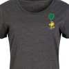 Women's Peanuts Woodstock Clover Graphic T-shirt Dress - Heather Charcoal - Medium - 2 of 4