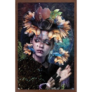 Trends International Jena DellaGrottaglia: Cosmic Zodiac - Pisces Framed Wall Poster Prints - 1 of 4