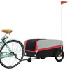 vidaXL Bike Trailer Black and Red 99.2 lb Iron - 3 of 4