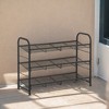 Shoe Rack, 3 Tier Shoe Organizer for Closet, Holds up to 12 Pairs of Shoes, Shoe Rack for Front Door Entrance - 2 of 4