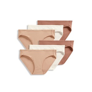 Jockey Women's Organic Cotton Stretch Logo Bikini - 6 Pack - 1 of 4