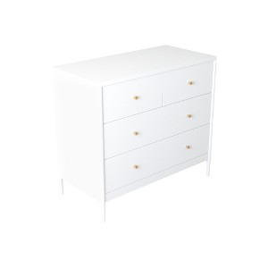 Dexmalle 4 Drawer White Kids Wooden Dresser - 1 of 4