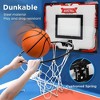 MOVSSOU Indoor Basketball Hoop for Kids Automatic Scoring Electronic Scoreboard with 3 Balls Basketball Toy - 4 of 4