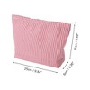 Unique Bargains Seersucker Stripes Makeup Bag 1 Pc - 2 of 4