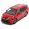 Toyota Sienna Minivan Red Metallic 1/24 Die Cast Model Car - 2 of 3
