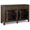 Signature Design by Ashley Dellbeck Dining Server Brown/Beige: Vintage Style Sideboard with Veneer Surface, Wood Frame - 3 of 4