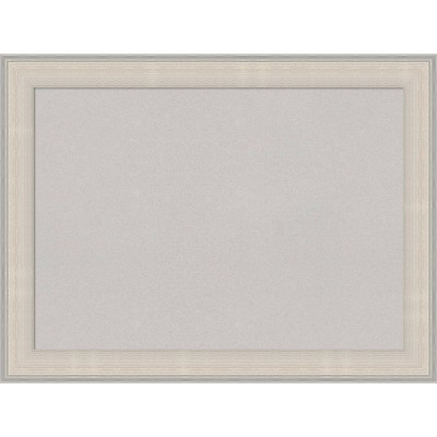 Amanti Art Natural Cork Board Framed Dove Greywash Square Bulletin Board 39  In. X 27 In. : Target