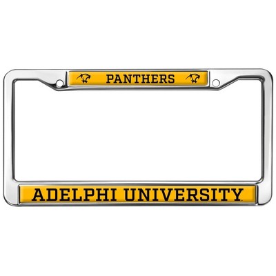 Adelphi University Mascot Full Size Standard License Plate Metal Frame