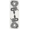 GAOMON Modern Snake Pattern Area Rug Washable Rug Low Pile Non-Slip Backing Carpet, Black/White - 3 of 4