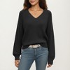 Anna-Kaci Women's Off-Shoulder Knit Sweater with Pointelle Sleeves and Relaxed Fit - 2 of 4