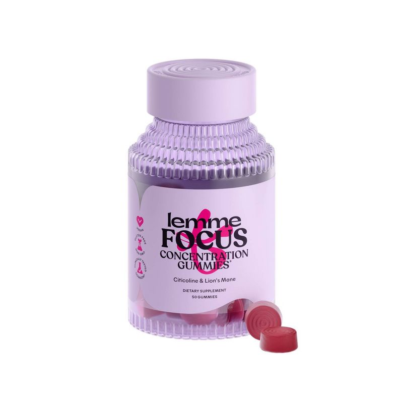 Lemme Concentration &#38; Focus Vitamins Gummies - 50ct, 1 of 9