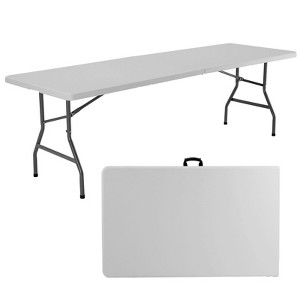Folding Table Outdoor Indoor Heavy Duty Portable Table with Carrying Handle for Camping Picnic Party - 1 of 4