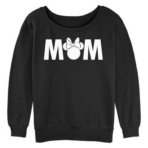 Junior's Mickey & Friends Mom Bow Icon Sweatshirt - image 1 of 3