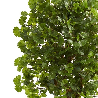 6ft Green Artificial Jingo Tree with Twisting Trunk