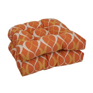 Blazing Needles, 19-inch U-Shaped Premium Outdoor Tufted Dining Chair Cushions (Set of 4) - 1 of 1
