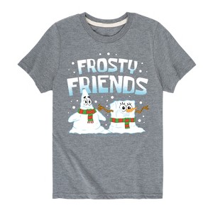 Boys' - SpongeBob SquarePants - Frosty Friends Short Sleeve Graphic T-Shirt - 1 of 4