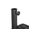 WestinTrends Sturdy Freestanding Resin Umbrella Half Base, Black - 2 of 3