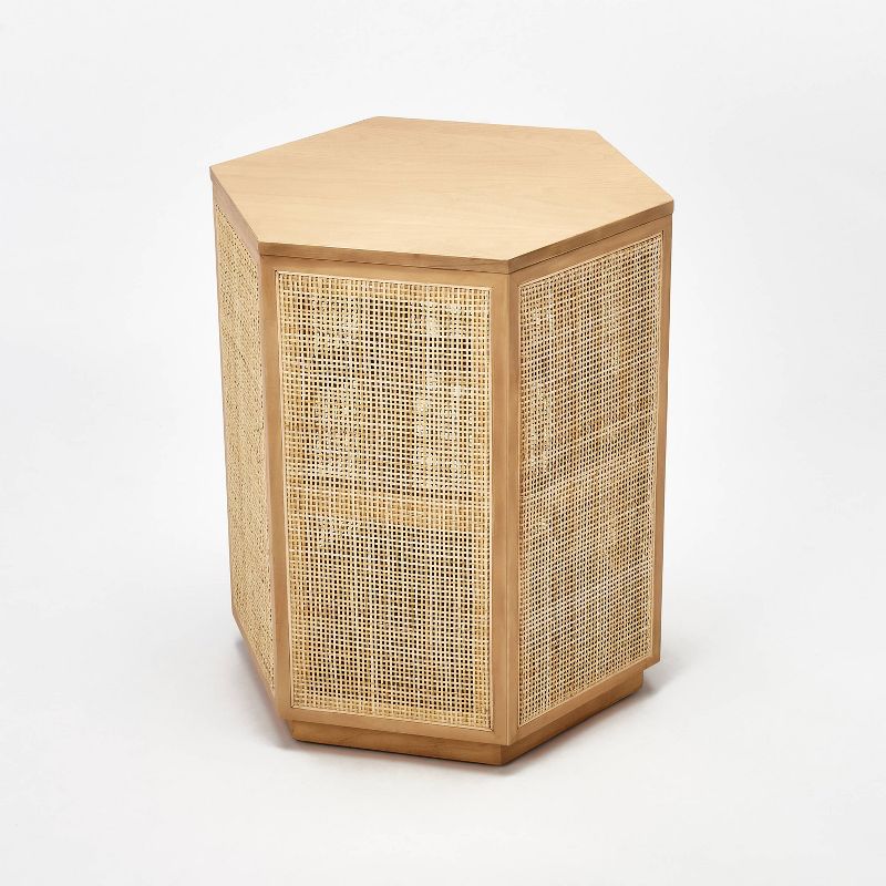 Lomita Rattan Accent Table Natural - Threshold&#8482; designed with Studio McGee, 5 of 13