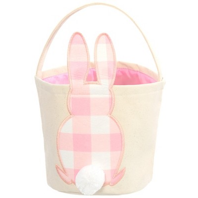 The Lakeside Collection Easter Basket Bucket Bunny Fabric
