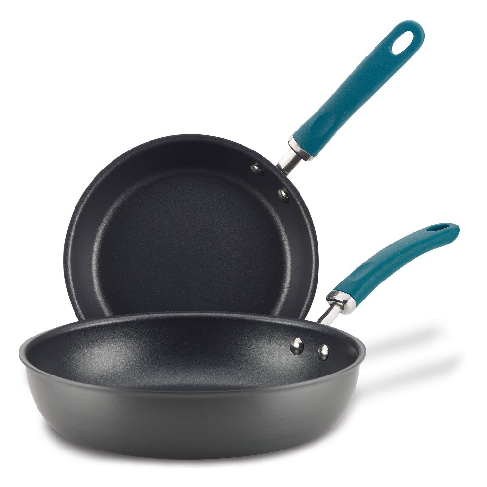 Photos - Pan Rachael Ray Create Delicious 2pc Hard Anodized Aluminum Frying  Set Tea