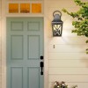 SEVOBAL Outdoor Wall Lights Matte Waterproof Exterior Sconce with Clear Glass for Garage Patio Front Door , Brown , 11"*9.44"*19.1" - 4 of 4