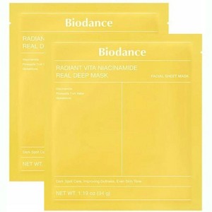 Biodance Radiant Vita Niacinamide Real Deep Mask (2 Sheets x 1.19 oz.) Face Sheet Masks for Dark Spot Care, Even Skin tone - 1 of 4