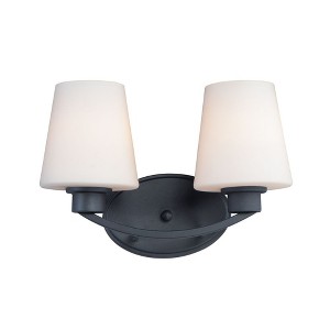 Maxim Lighting Shelter 2 - Light Vanity in  Black - 1 of 4