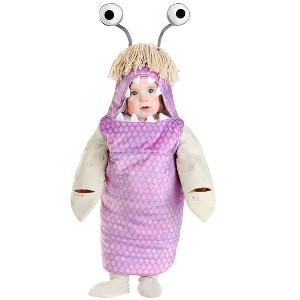 HalloweenCostumes.com Infant Disney and Pixar Monster Boo Halloween Costume | Purple Monster Outfit for Babies | Monsters Inc Infant Costume - 1 of 4