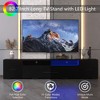 TV Stand With 2 Open Shelves, Remote, APP Control Long LED TV Stand, Full RGB Color Selection - 3 of 4