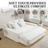 MOONMISS Chenille 2-seater lazy sofa With 5 back pillows,Comfy Sofa- Deep Seat Couch for Living Room,Club - 3 of 4