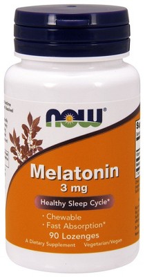 Melatonin 3mg by Now Foods  -  90 Lozenge
