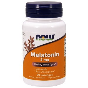Melatonin 3mg by Now Foods  -  90 Lozenge - 1 of 2