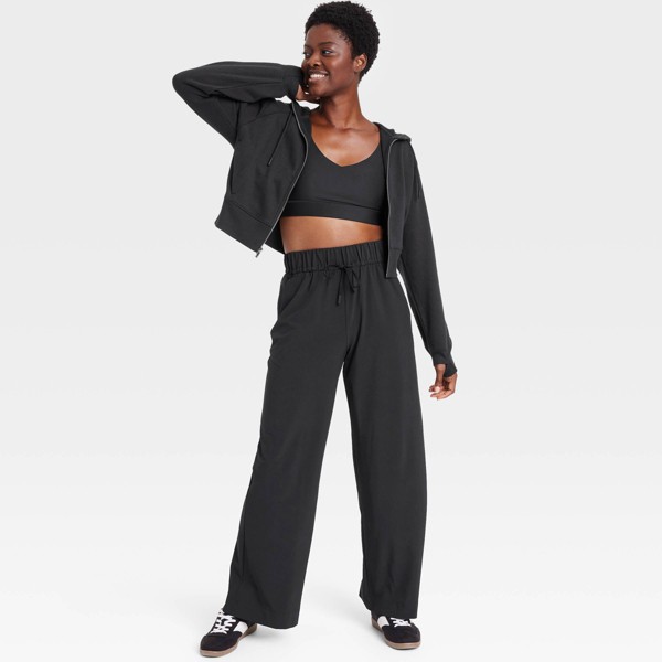 Pantalones de pierna ancha de tiro alto ligeros para mujer - All In Motion™ 5